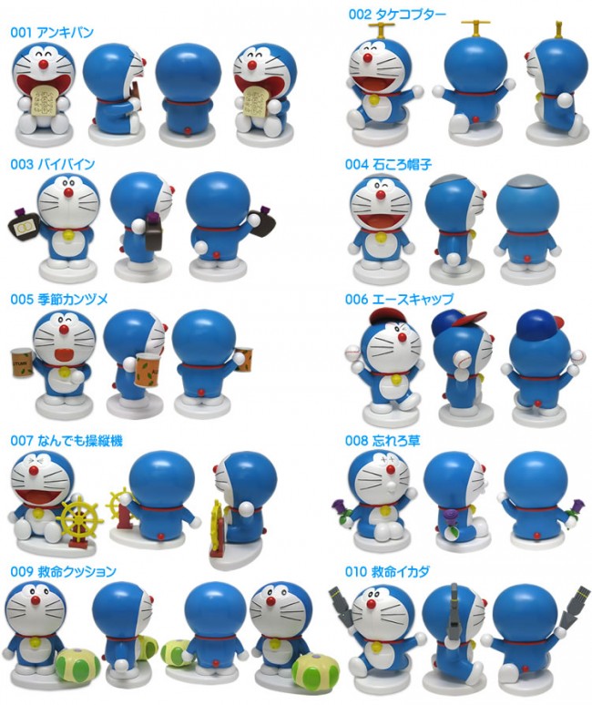 ドラえもんファン必見 ひみつ道具100種を持つドラえもん100体がフィギュア化 14年5月15日 写真 ゲーム アニメ ニュース クランクイン