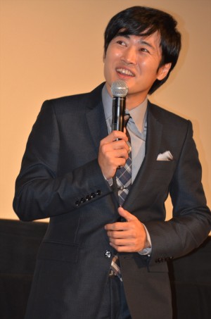 劇団ひとり、『青天の霹靂』初日舞台挨拶にて