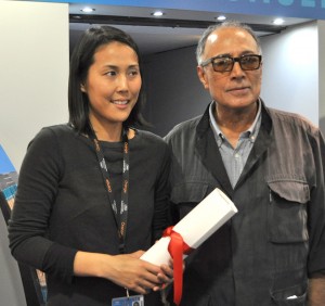 平柳敦子監督、「シネフォンダシオン」審査委員長のアッバス・キアロスタミ監督