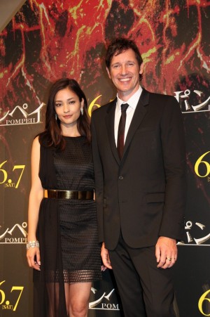 『ポンペイ』ジャパン・プレミアに登壇した黒木メイサ、ポール・W・S・アンダーソン監督