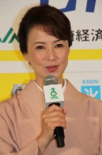 「氷結ストロング　宮崎産日向夏＜期間限定＞」記者会見に出席した花田景子