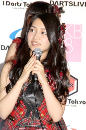 「DARTSLIVE×AKB48」プロジェクト記者発表会の様子