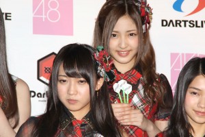 「DARTSLIVE×AKB48」プロジェクト記者発表会の様子