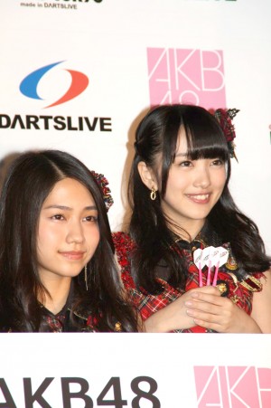 「DARTSLIVE×AKB48」プロジェクト記者発表会の様子