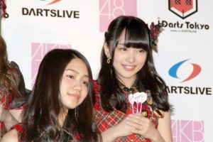 「DARTSLIVE×AKB48」プロジェクト記者発表会の様子