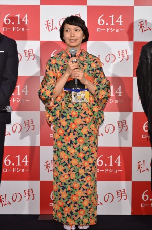 『私の男』完成披露試写会に出席した二階堂ふみ