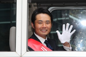 『ハウス・オブ・カード　野望の階段』ブルーレイ＆DVDリリース記念イベントに登場した杉村太蔵