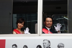 『ハウス・オブ・カード　野望の階段』ブルーレイ＆DVDリリース記念イベントに登場した杉村太蔵と光宗薫