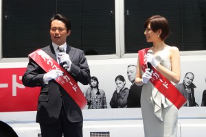 『ハウス・オブ・カード　野望の階段』ブルーレイ＆DVDリリース記念イベントに登場した杉村太蔵と光宗薫