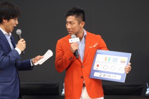 『PlayStation4×2014 FIFA World Cup Brazil Limited Pack』発売記念イベントに登場した前園真聖