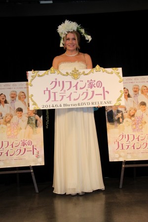 『グリフィン家のウエディングノート』ブルーレイ＆DVDリリース記念PRイベントに参加したカイヤ