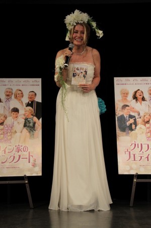 『グリフィン家のウエディングノート』ブルーレイ＆DVDリリース記念PRイベントに参加したカイヤ