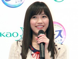 AKB48渡辺麻友、花王『フレグランスニュービーズ』新CM記者発表会にて