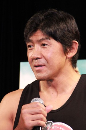 「男の絆」応援団就任記者発表に登場した船木誠勝（Ｗ‐１）