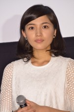 『好きっていいなよ。』完成披露試写会に出席した川口春奈