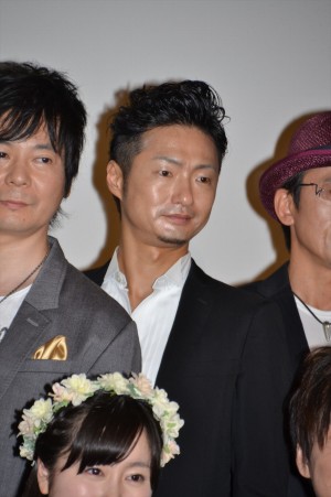 『聖闘士星矢　LEGEND of SANCTUARY』完成披露会見・舞台あいさつに出席した真殿光昭、川田紳司