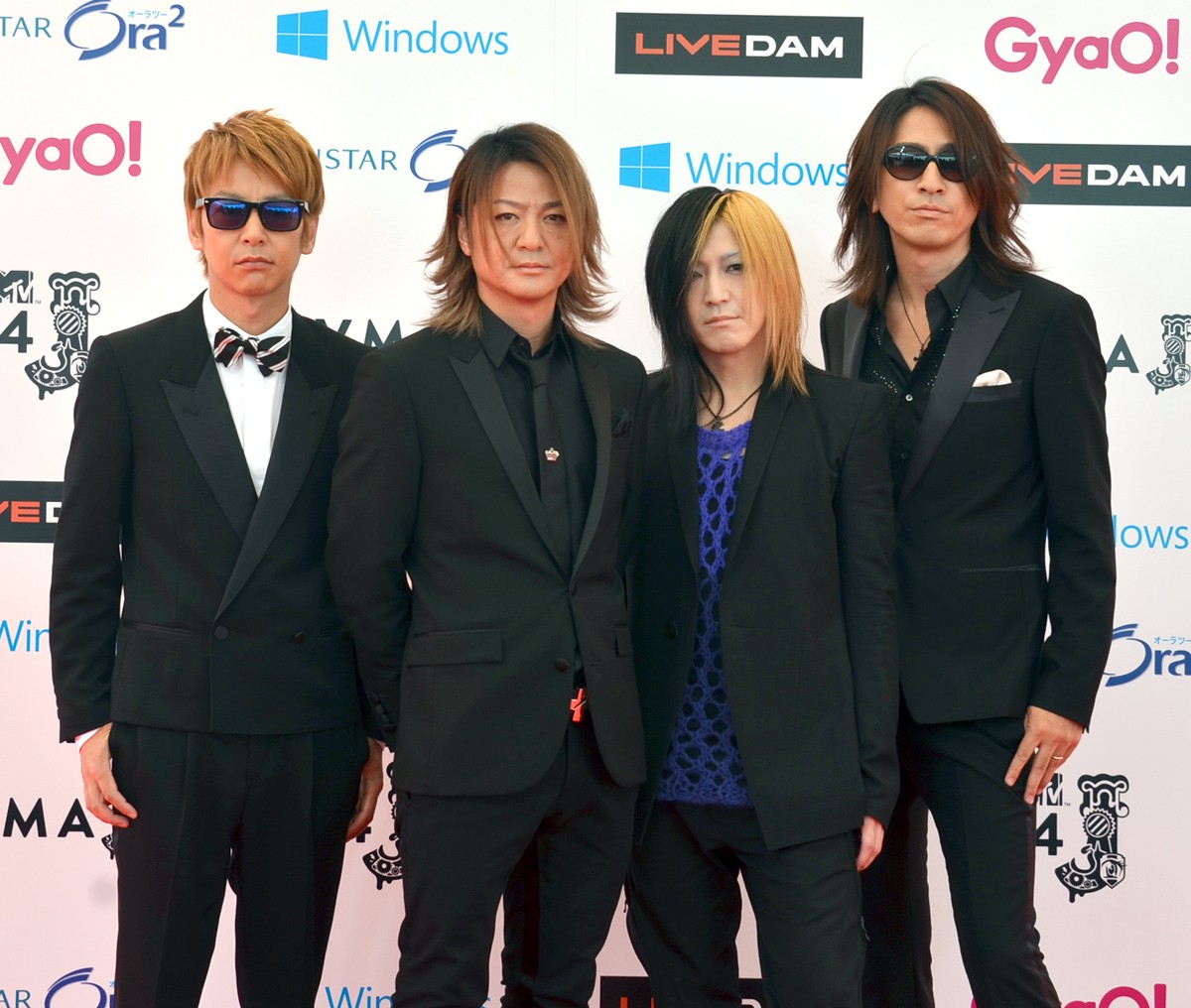 GLAY、「MTV VMAJ 2014」レッドカーペット登場に大歓声！