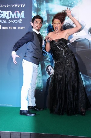 『GRIMM／グリム シーズン2』日本初放送記念PRイベントに登場した織田信成、LiLiCo