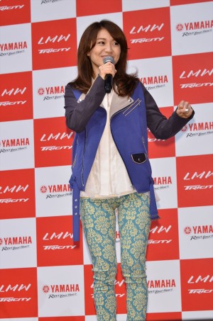 大島優子、ヤマハ「LMW TRICITY」日本発売CM発表会に登場！