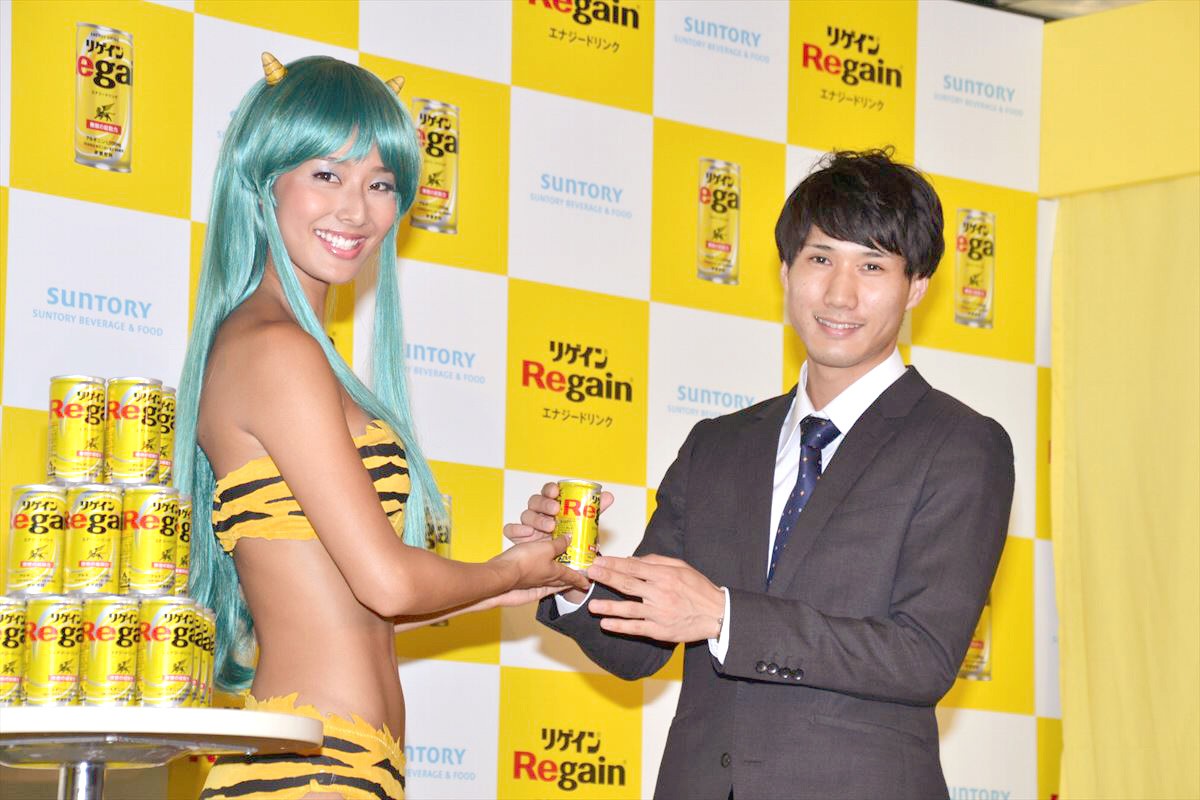 すみれがラムちゃんコスプレ披露！リゲインパワーで「元気だっちゃ！」