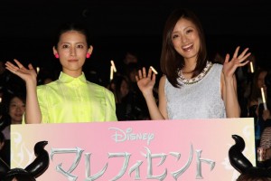 上戸彩、福田彩乃、『マレフィセント』日本語版完成披露試写会にて