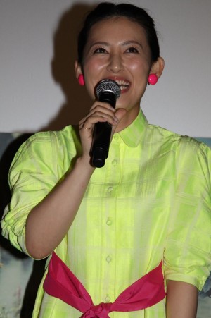 福田彩乃、『マレフィセント』日本語版完成披露試写会にて