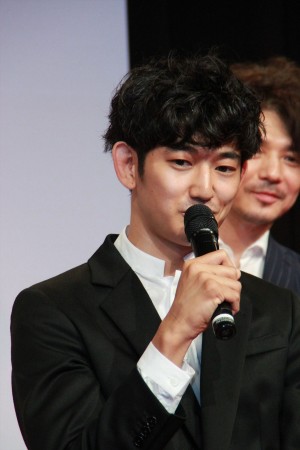 瑛太、吉岡秀隆、『若者たち2014』完成披露試写会に出席