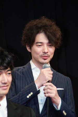 瑛太、吉岡秀隆、『若者たち2014』完成披露試写会に出席