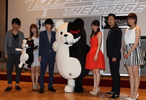 小澤亮太、神田沙也加、本郷奏多、岡本玲、石田明、大沢ひかる、舞台『ダンガンロンパ THE STAGE』制作発表会見にて