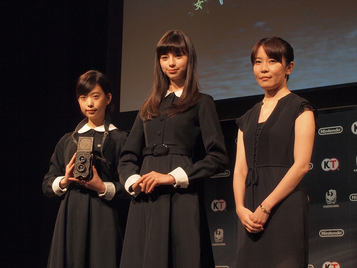 『零』シリーズ新作タイトルは『零～濡鴉の巫女』、“美しすぎる”映画キャストも登壇