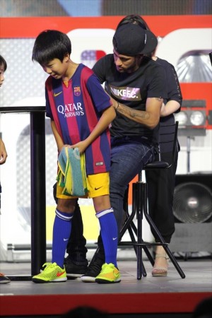 ネイマール、『お台場新大陸2014～地図にないキミだけの宝島～』スペシャルイベントにて