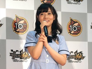 「10週年記念　モンスターハンター展」オープニングセレモニーに登場した乃木坂46“モンハン選抜メンバー”の斉藤優里
