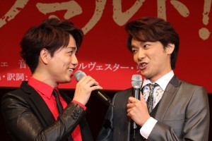 山崎育三郎、井上芳雄、ミュージカル『モーツァルト！』製作発表会見にて