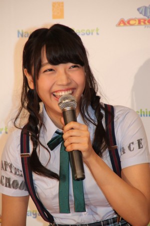 二村春香、SKE48『ナガシマリゾート広報大使』就任発表会にて
