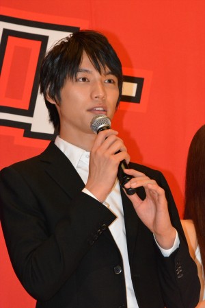 『イン・ザ・ヒーロー』完成披露プレミアに出席した福士蒼汰