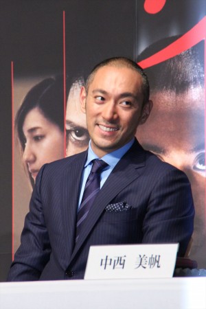 『喰女－クイメ－』完成報告会見に出席した市川海老蔵