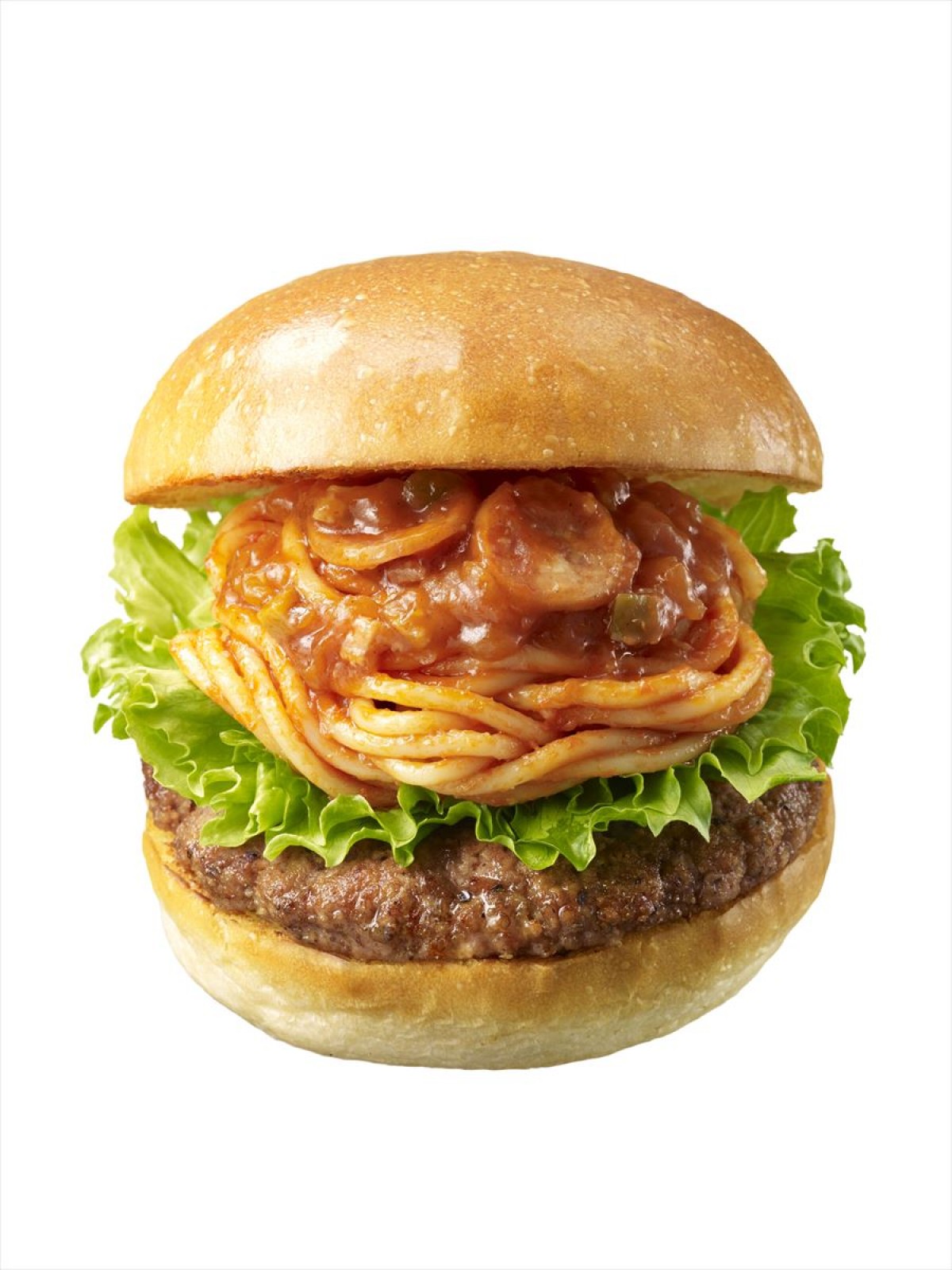 ロッテリア「川越シェフのナポリタンバーガー(TATSUYA KAWAGOE 具だくさんソース)」