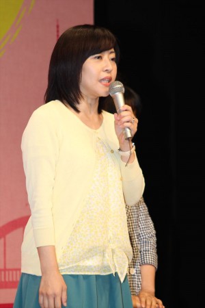 松本明子、『ほっとけない魔女たち』制作発表会にて