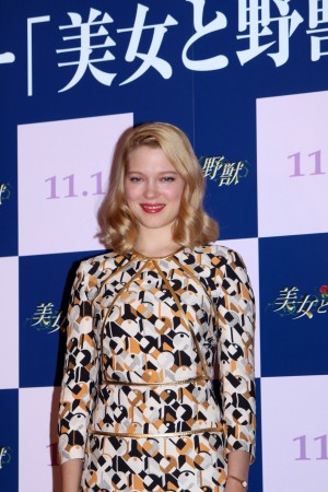 映画『美女と野獣』来日記者会見に登場したレア・セドゥー