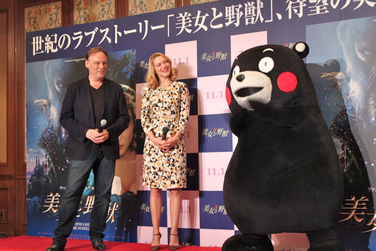 『美女と野獣』レア・セドゥー、野獣くまモンとダンス…そしてキス!? 
