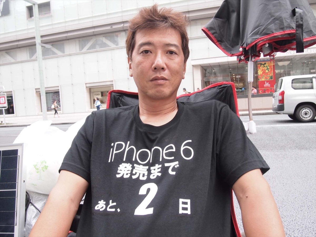 iPhone6販売前行列、先頭の田村哲也さんにいろいろと聞いてみた