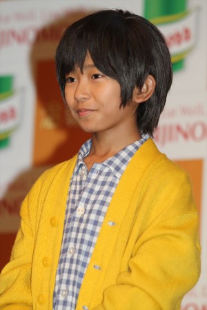 加藤清史郎、「クノール カップスープ」新テレビCM記者発表会にて