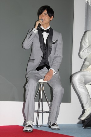 東京ゲームショウ2014「ボルテージブース」トークショーに登場した山本涼介