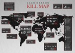 リーアム・ニーソンの“殺しの腕前”がひと目で分かる地図（※Collider公式サイトのスクリーンショット）