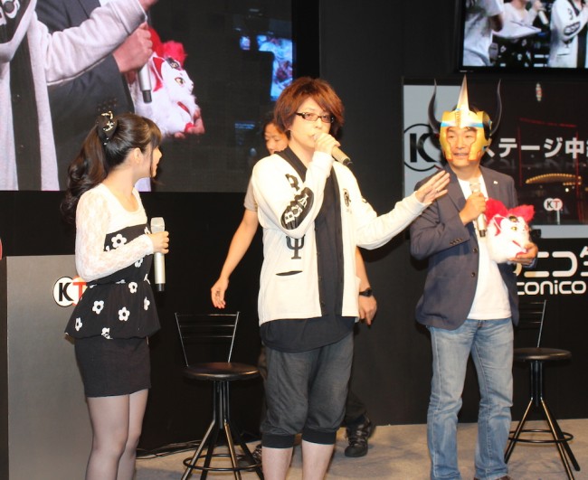 「討鬼伝 極 スペシャルステージ」に登壇した津田美波と緑川光