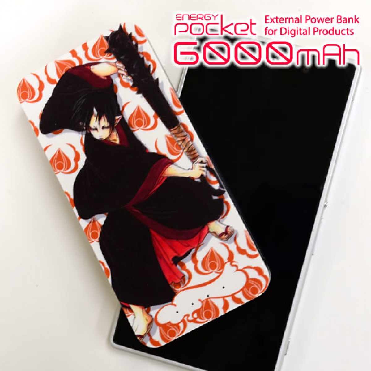 『鬼灯の冷徹』モバイルバッテリーが登場！　鬼灯様＆シロの2デザインで展開