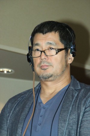 高田延彦、映画『サボタージュ』日本語吹き替え版公開アフレコ収録にて