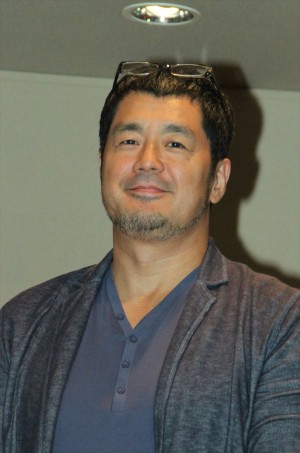 高田延彦、映画『サボタージュ』日本語吹き替え版公開アフレコ収録にて