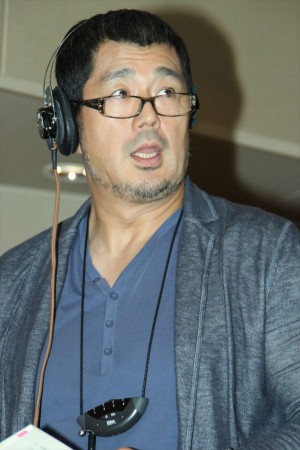 高田延彦、映画『サボタージュ』日本語吹き替え版公開アフレコ収録にて