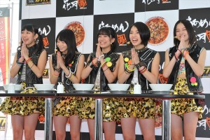 ベイビーレイズ、「らあめん花月嵐 新メニューお披露目会」にて